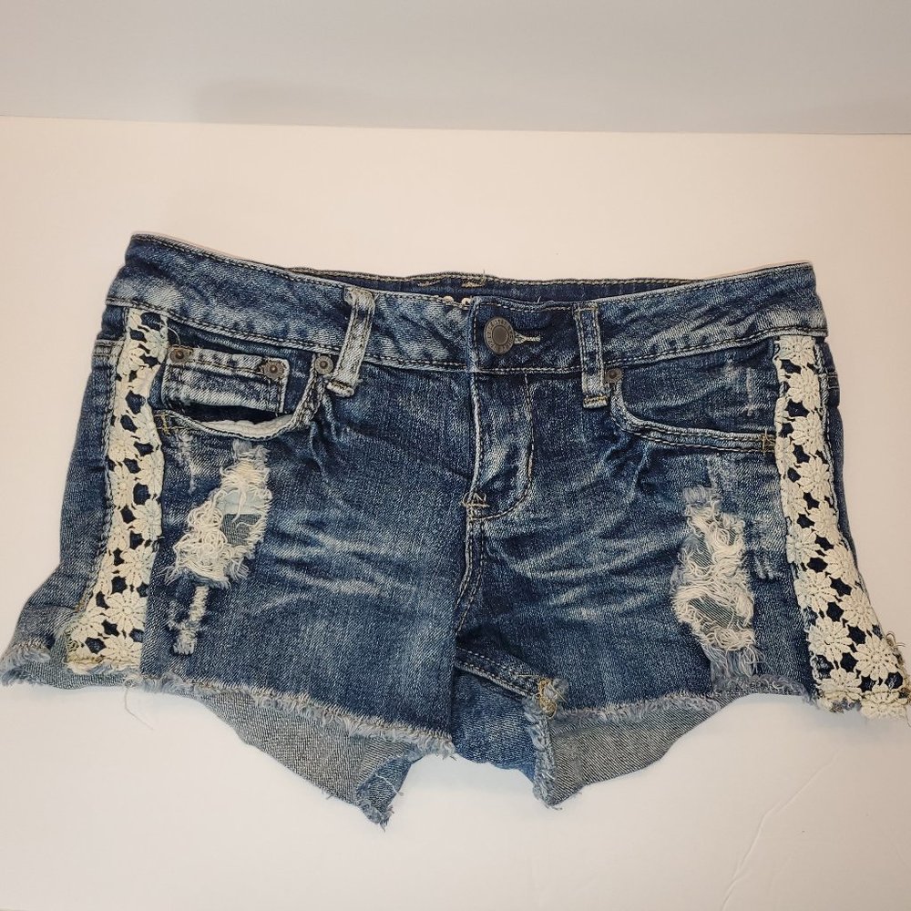 Distressed Jean Shorts